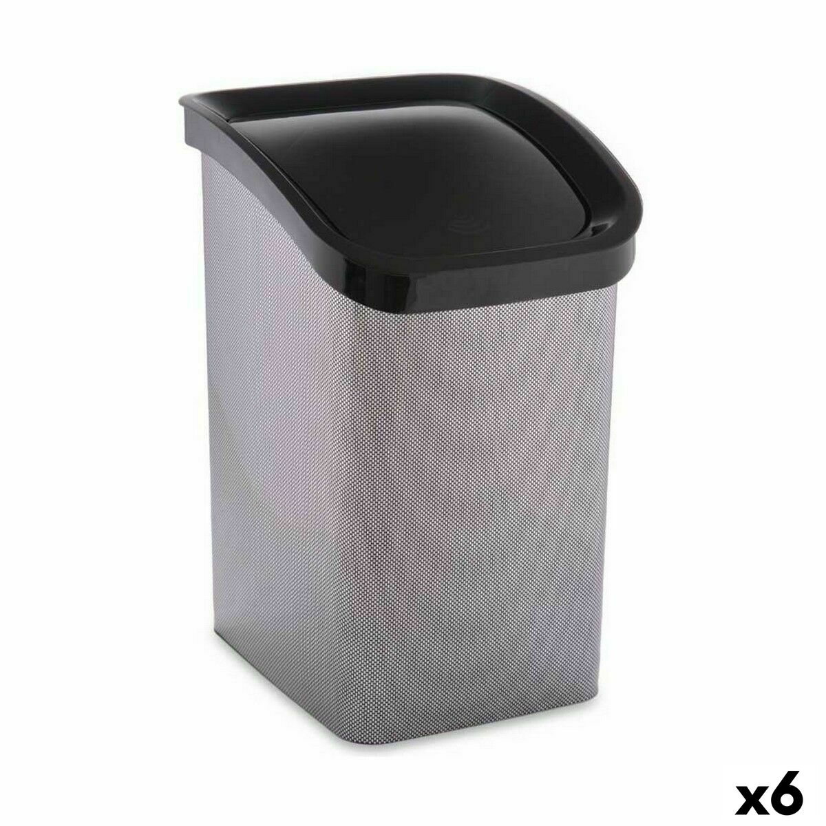 Papperskorg Berilo D093-2 Mörkgrå Plast 23 L Tipplastbil (6 antal)