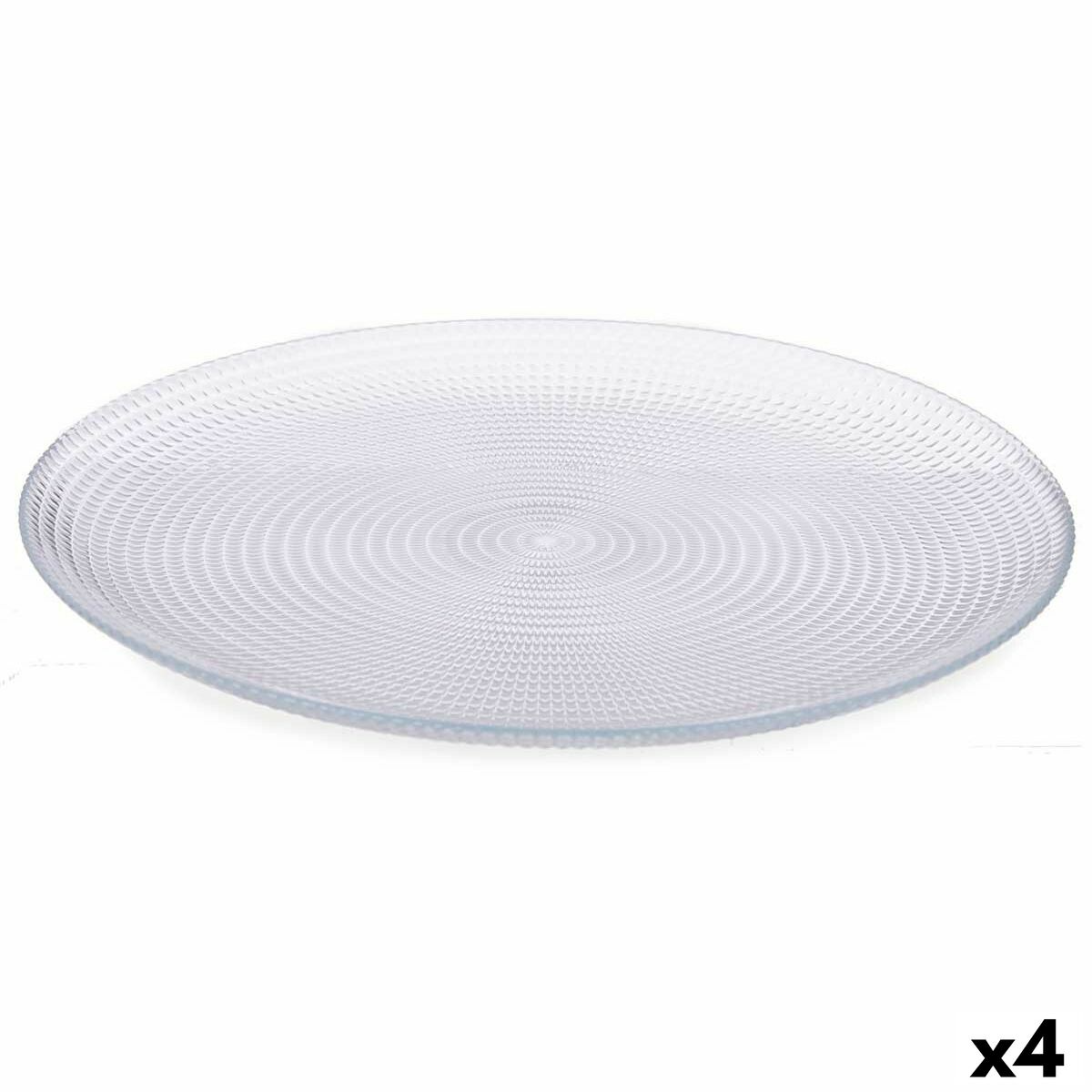 Tallriksset Pasabahce Generation Transparent Glas Ø 27 cm (4 antal)