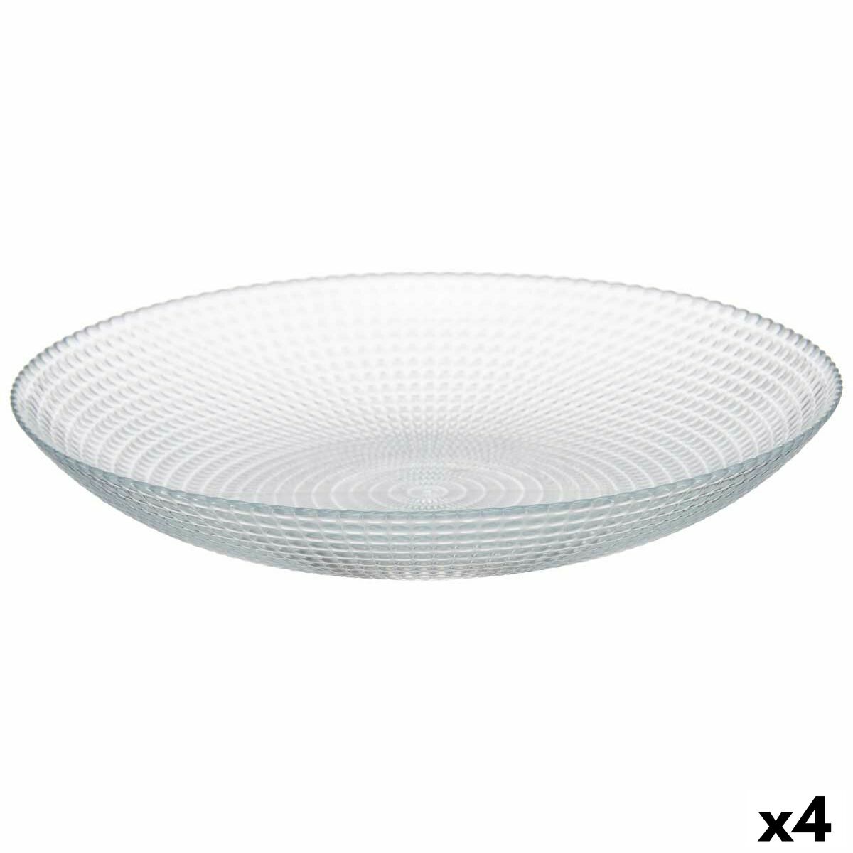 Tallriksset Pasabahce Generation Transparent Glas 23 x 7 x 23 cm (4 antal)
