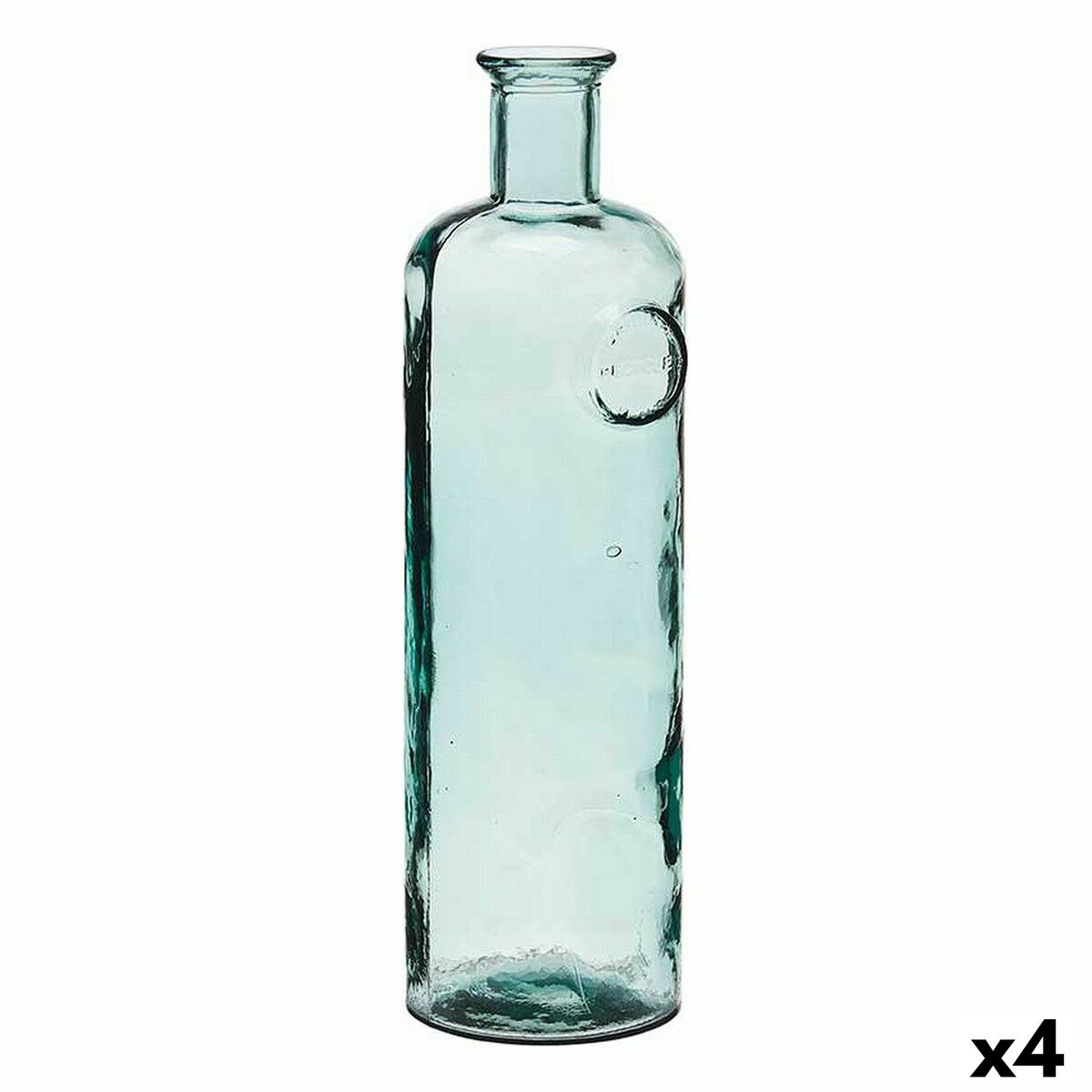 Flaska Stamp Transparent 14 x 44 x 13 cm Dekoration (4 antal)
