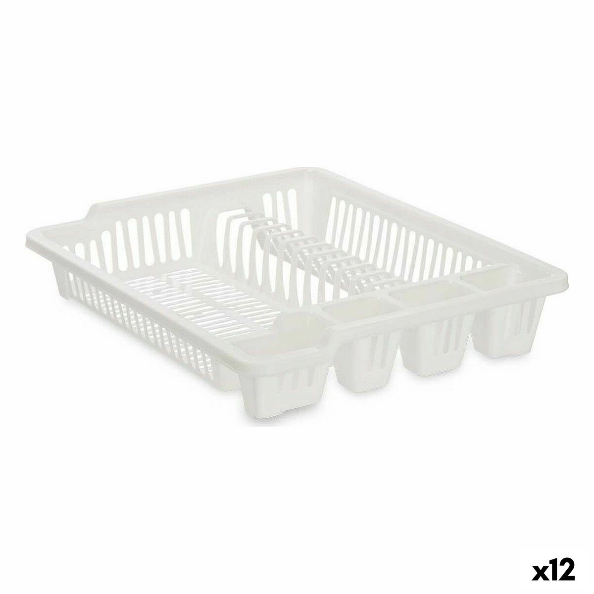 Diskställ Kinvara 2601405-2 Vit 46 x 8 x 37,5 cm (12 antal)