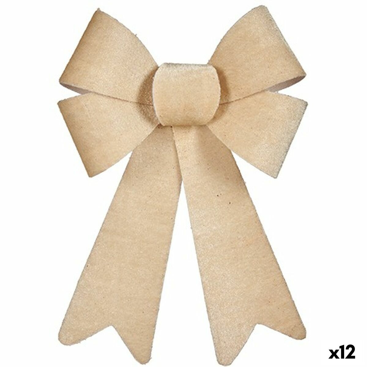 Lasso Julgranskula Beige PVC 16 x 24 x 4 cm (12 antal)