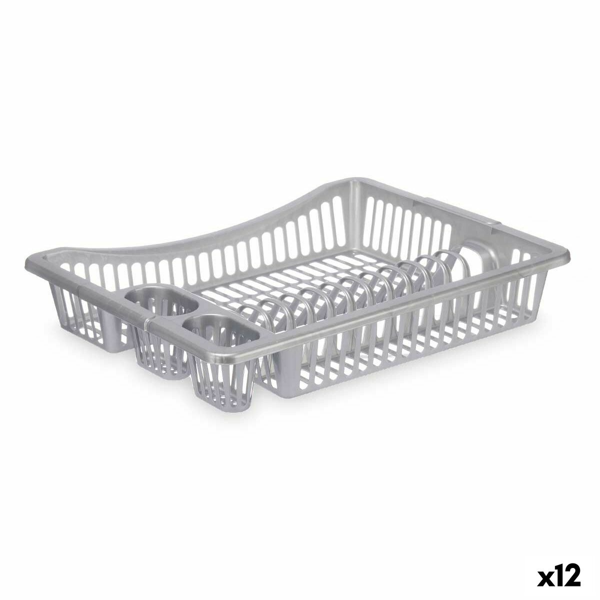 Diskställ Kinvara YMA04 1095 01 Silvrig 46 x 8 x 36 cm (12 antal)