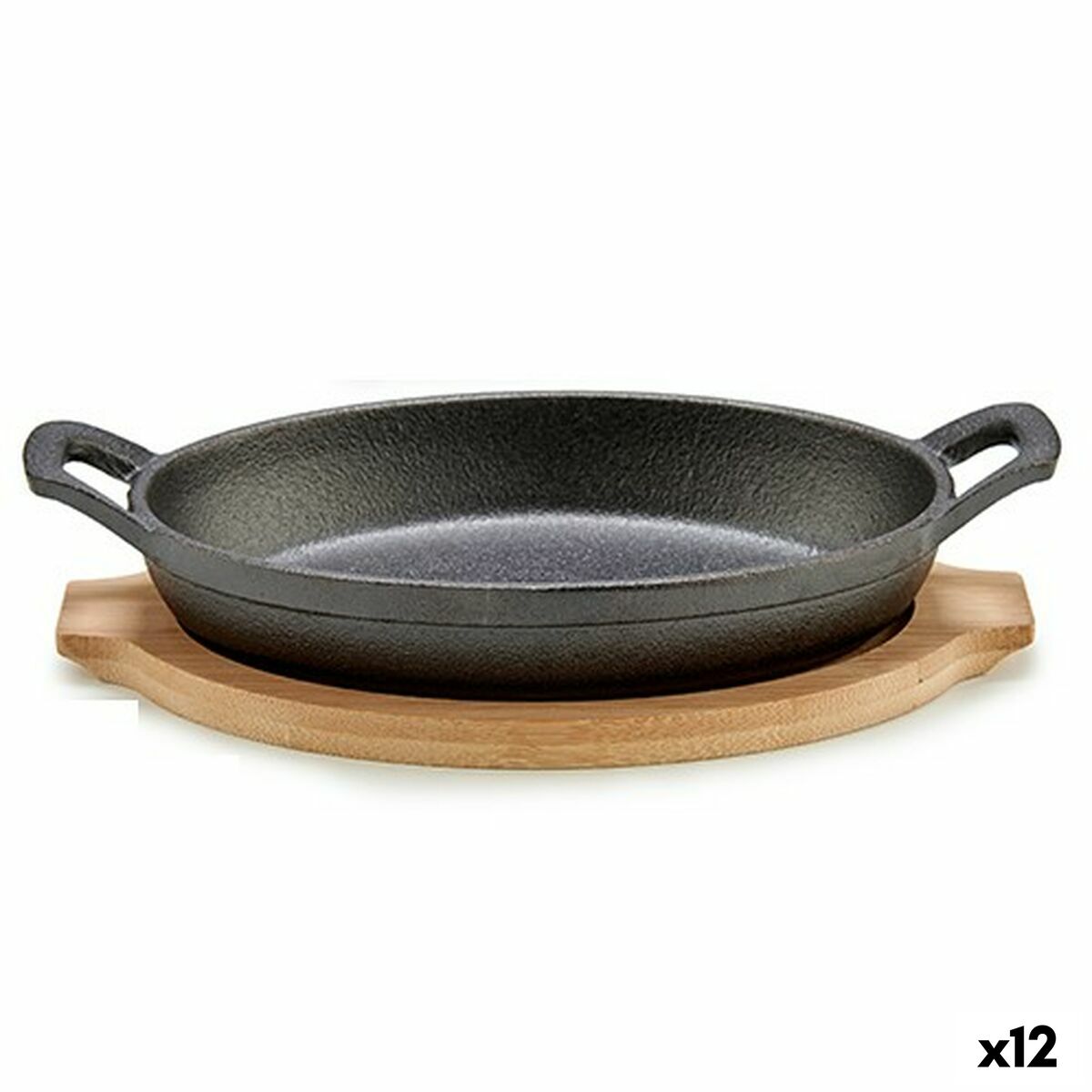 Grytform för servering av tapas Kinvara 1277SJ5103 Brun Grå 22,5 x 4,5 x 12,5 cm (12 antal)