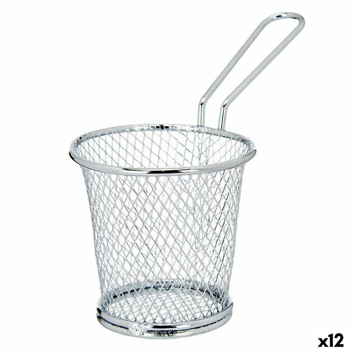 Korg för servering av apertiffer Kinvara W8088S Silvrig Metall 15,5 x 12 x 8 cm (12 antal)