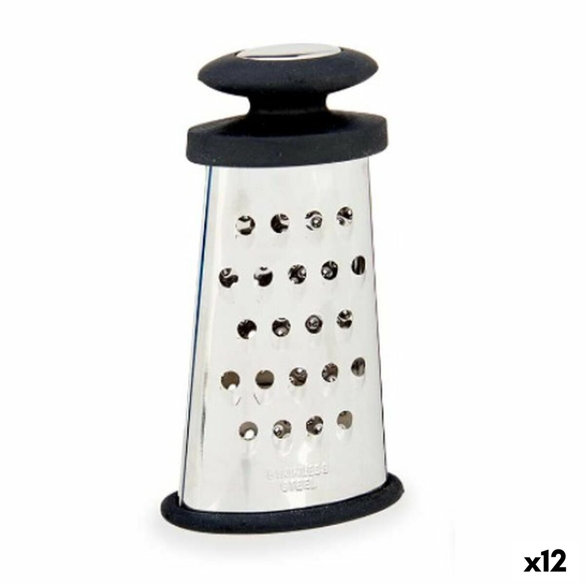 Rivjärn Kinvara KT1210376 Svart Silvrig Rostfritt stål TPR 9 x 15,5 x 4,2 cm (12 antal)