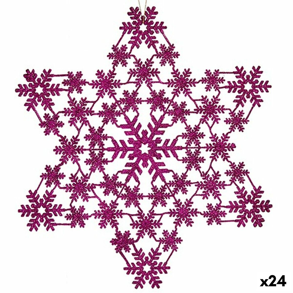 Julgranskula Stjärna Fuchsia 29 x 0,1 x 32 cm (24 antal)