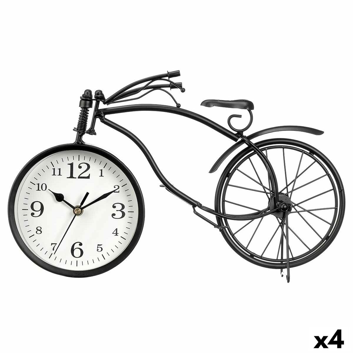 Asztali óra Cykel Svart Metall 36 x 22 x 7 cm (4 antal)