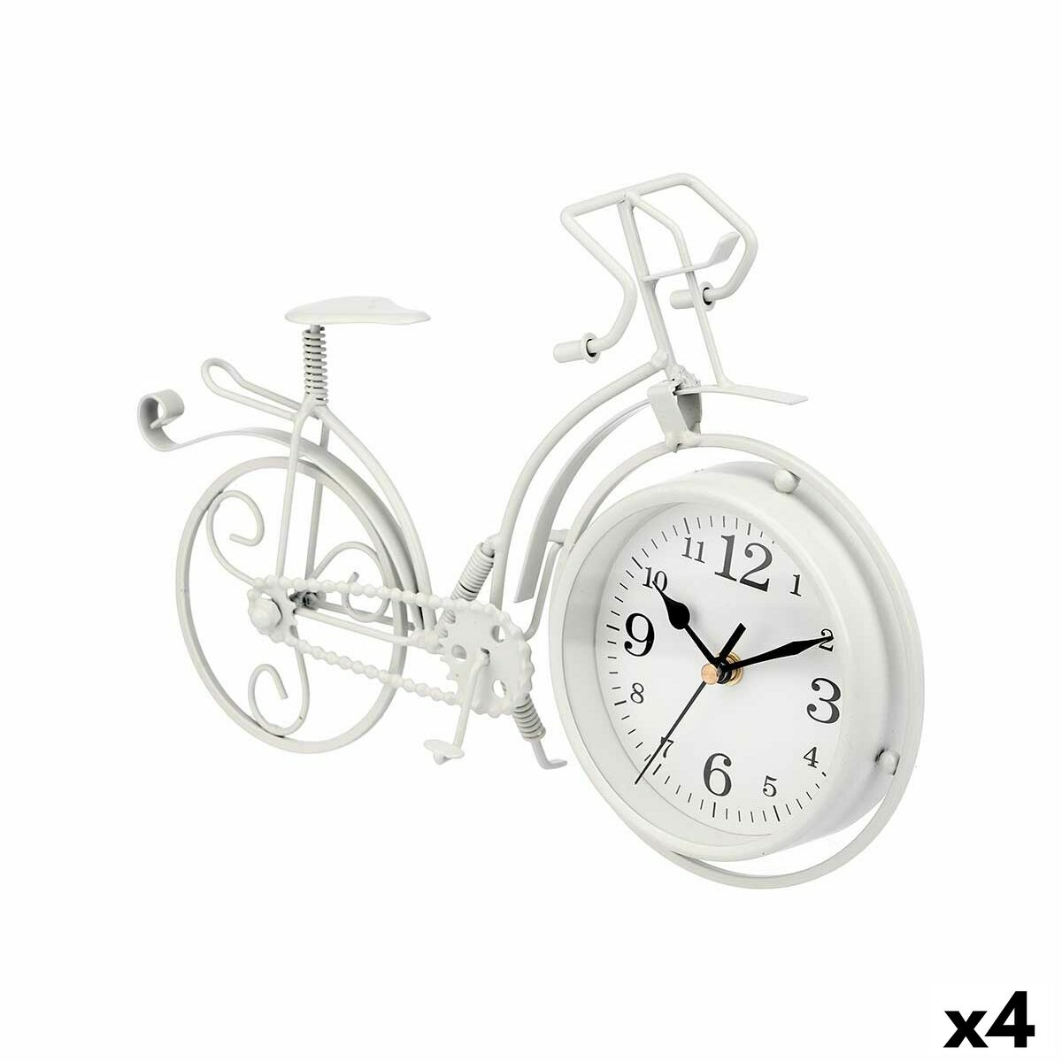 Asztali óra Cykel Vit Metall 33 x 22,5 x 4,2 cm (4 antal)