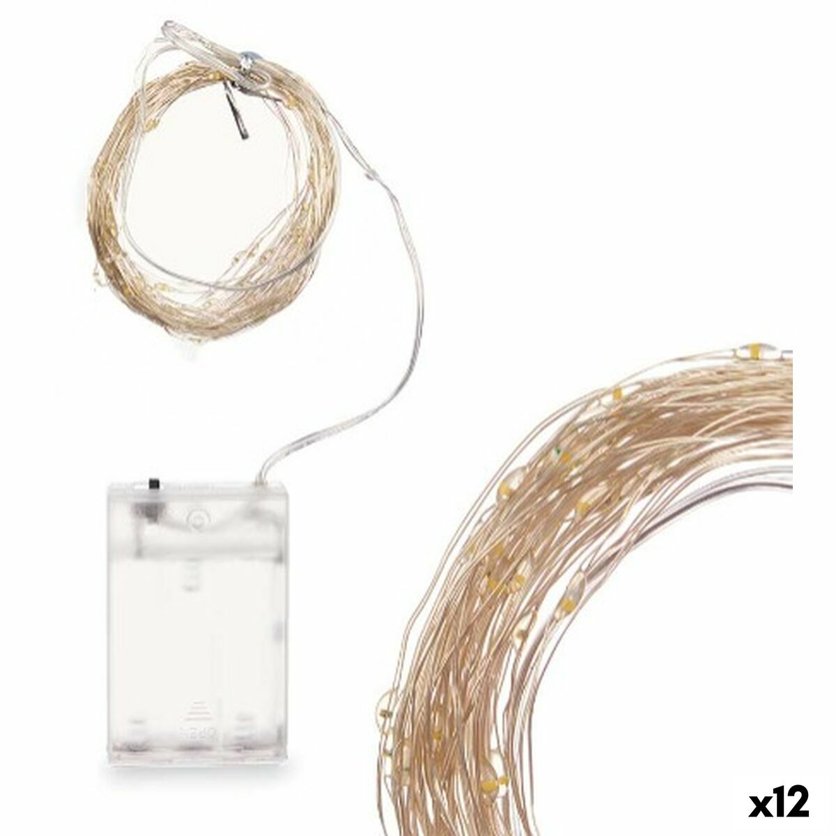 LED-krans Vit 10,4 m (12 antal)