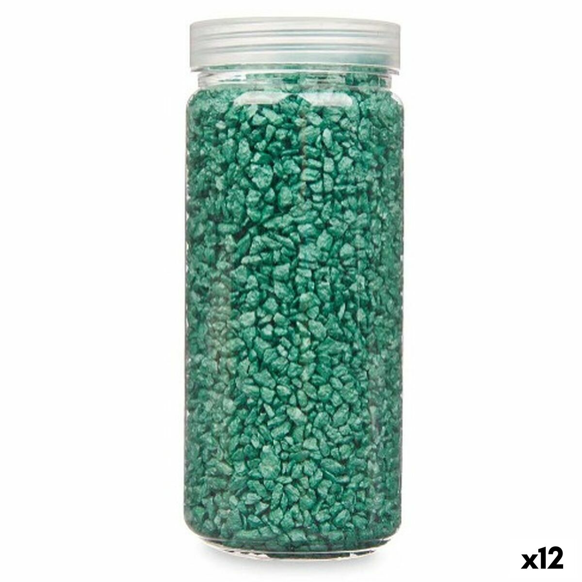 Dekorativa stenar Grön 2 - 5 mm 700 g (12 antal)