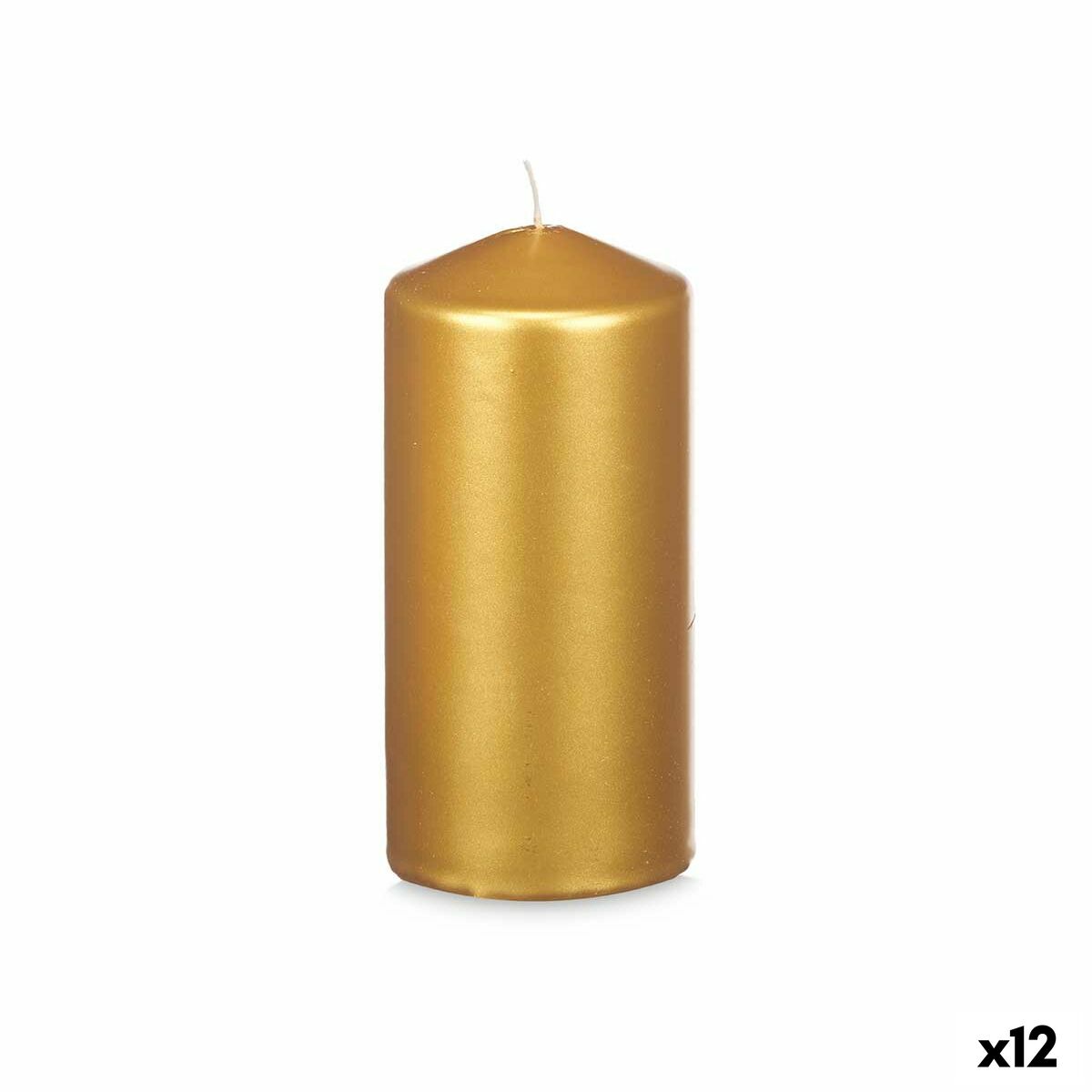 Ljus Acorde 92538 Gyllene 7 x 15,5 x 7 cm (12 antal)