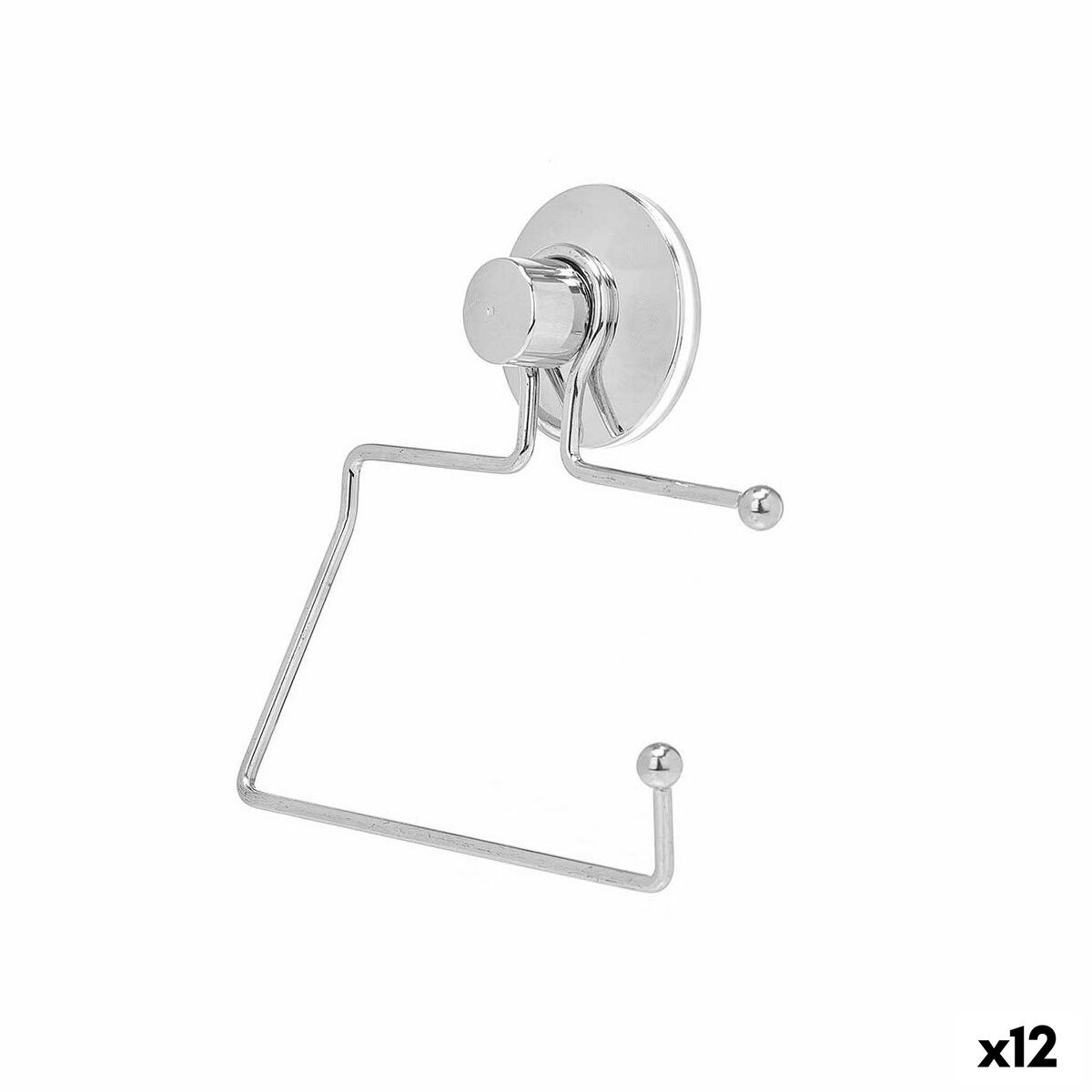 Toalettrullehållare Berilo W3100-12B Stål ABS 12 x 14 x 3,5 cm (12 antal)