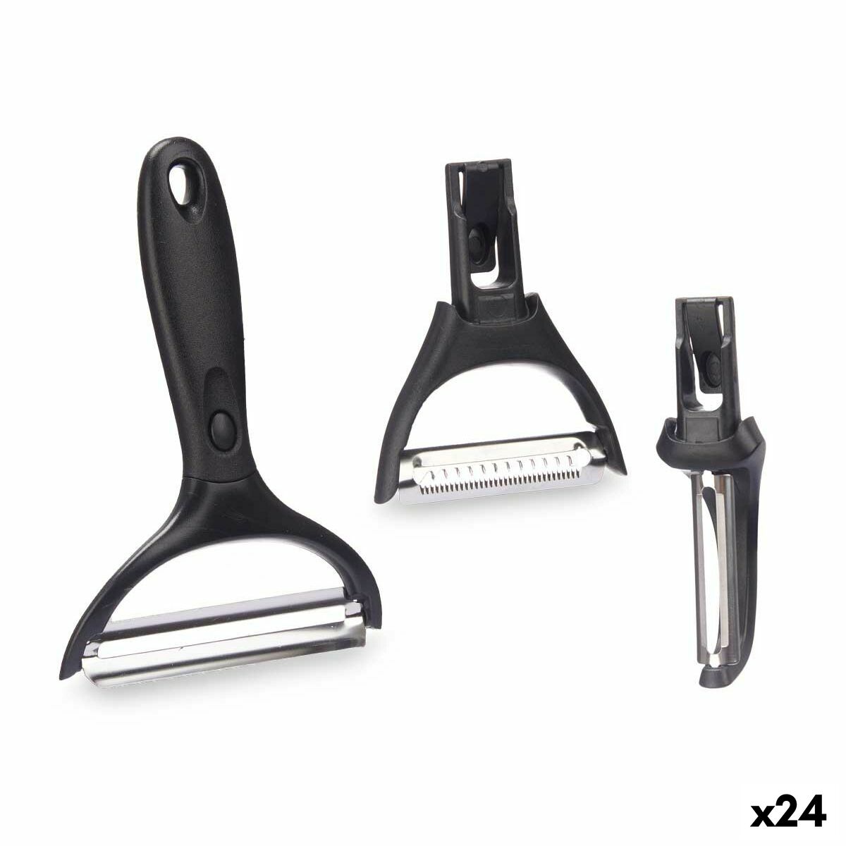 Skalare Kinvara KT190129 Rostfritt stål polypropen ABS Bytbara huvuden 3 Delar (24 antal)