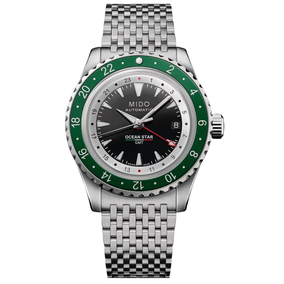 Herrklocka Mido OCEAN STAR GMT LIMITED EDITION Silvrig