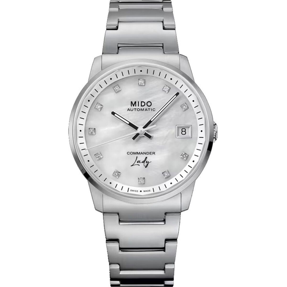 Herrklocka Mido COMMANDER LADY Silvrig