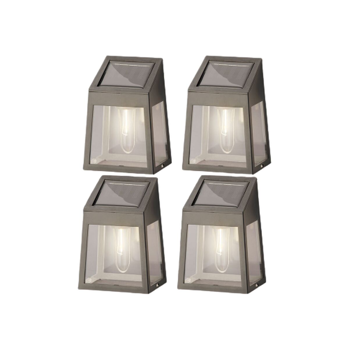 Vägglykta Lumineo 898174 5 Lm Sol LED Ljus (4 antal)