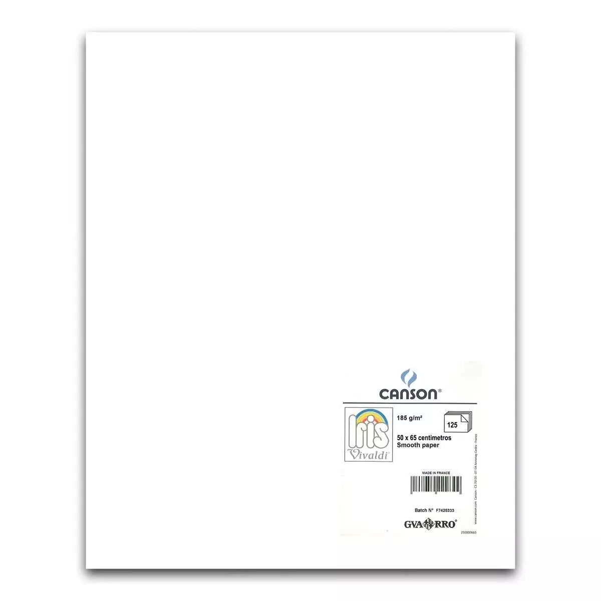 Papp Iris Vit 50 x 65 cm