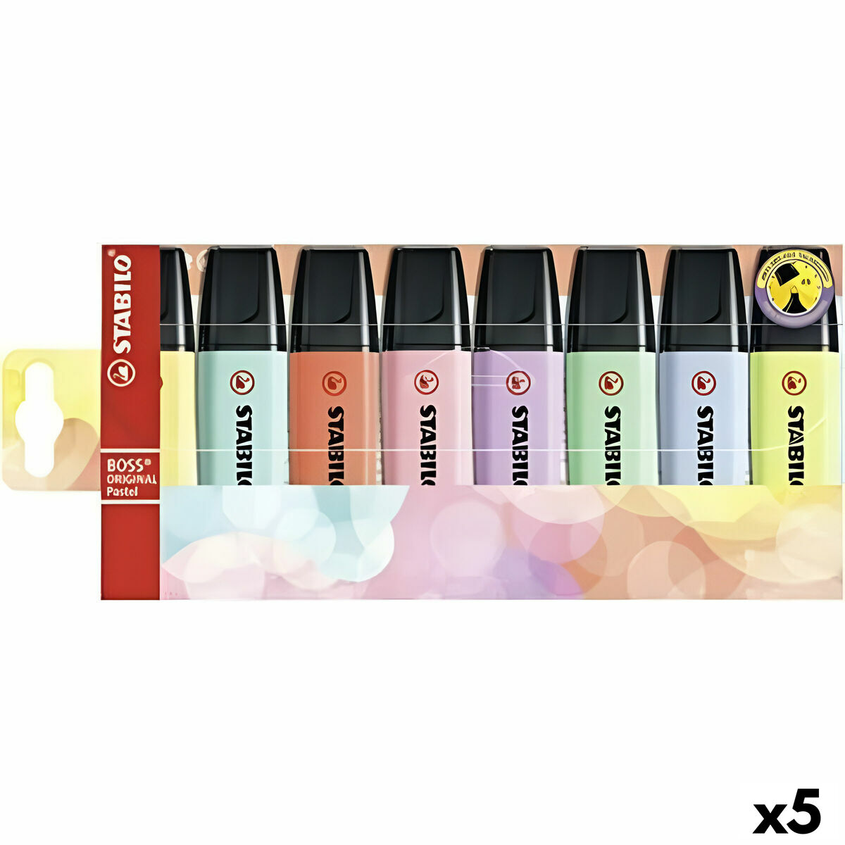 Fluorescerande markörsuppsättning Stabilo Boss Multicolour (5 antal)
