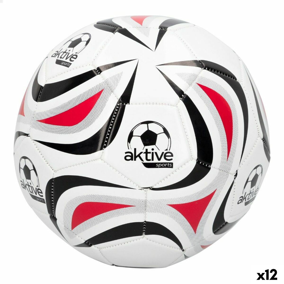 Fotboll Aktive 5 Ø 22 cm Vit PVC (12 antal)