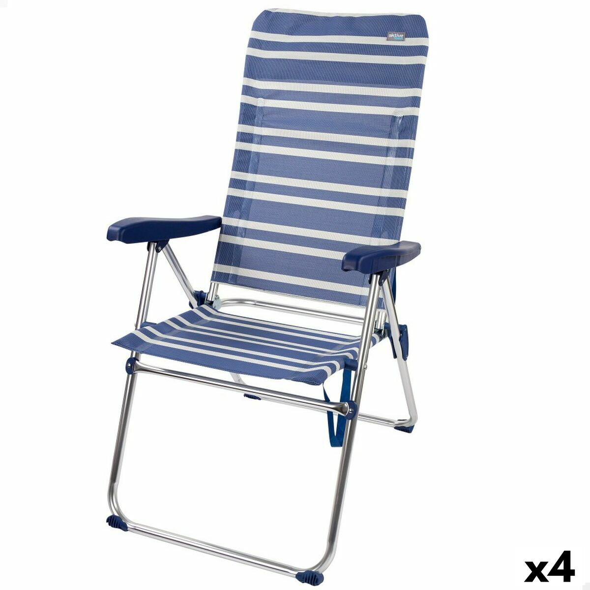 Hopfällbar Stol Aktive Mykonos 47 x 108 x 66 cm (4 antal)