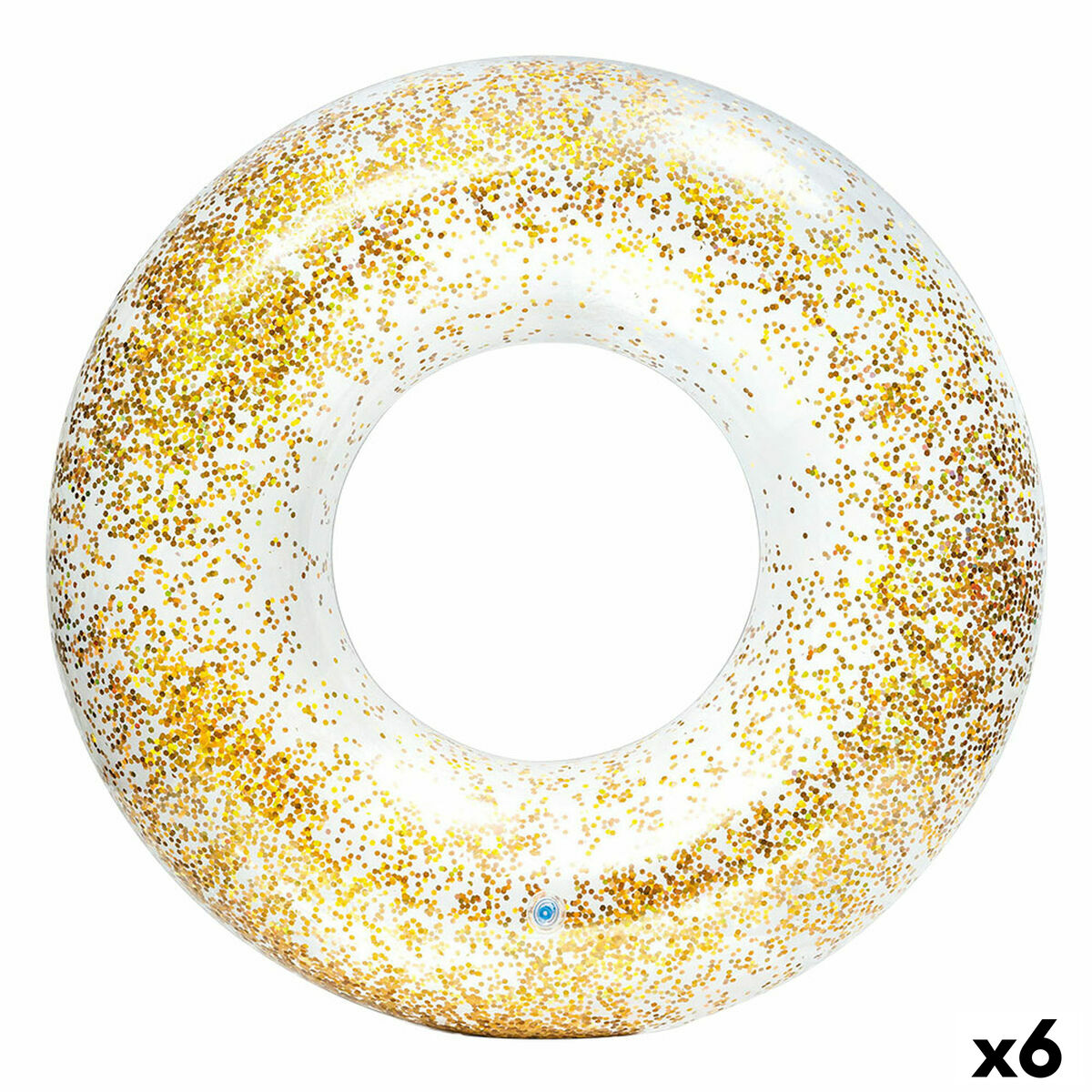 Badring Donut Intex Transparent Glitter Ø 119 cm (6 antal)