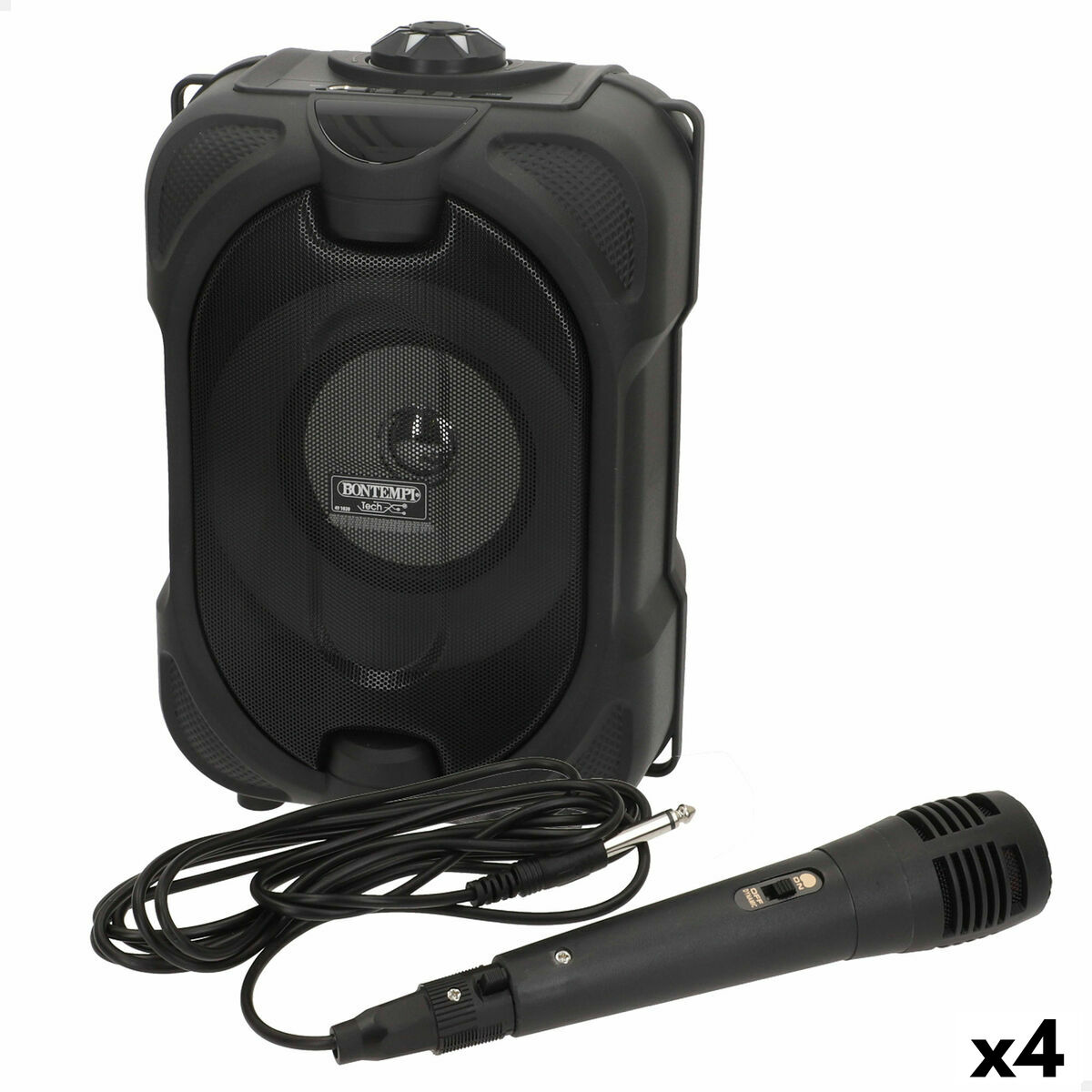 Högtalare med Karaoke Mikrofon Bontempi 4 antal