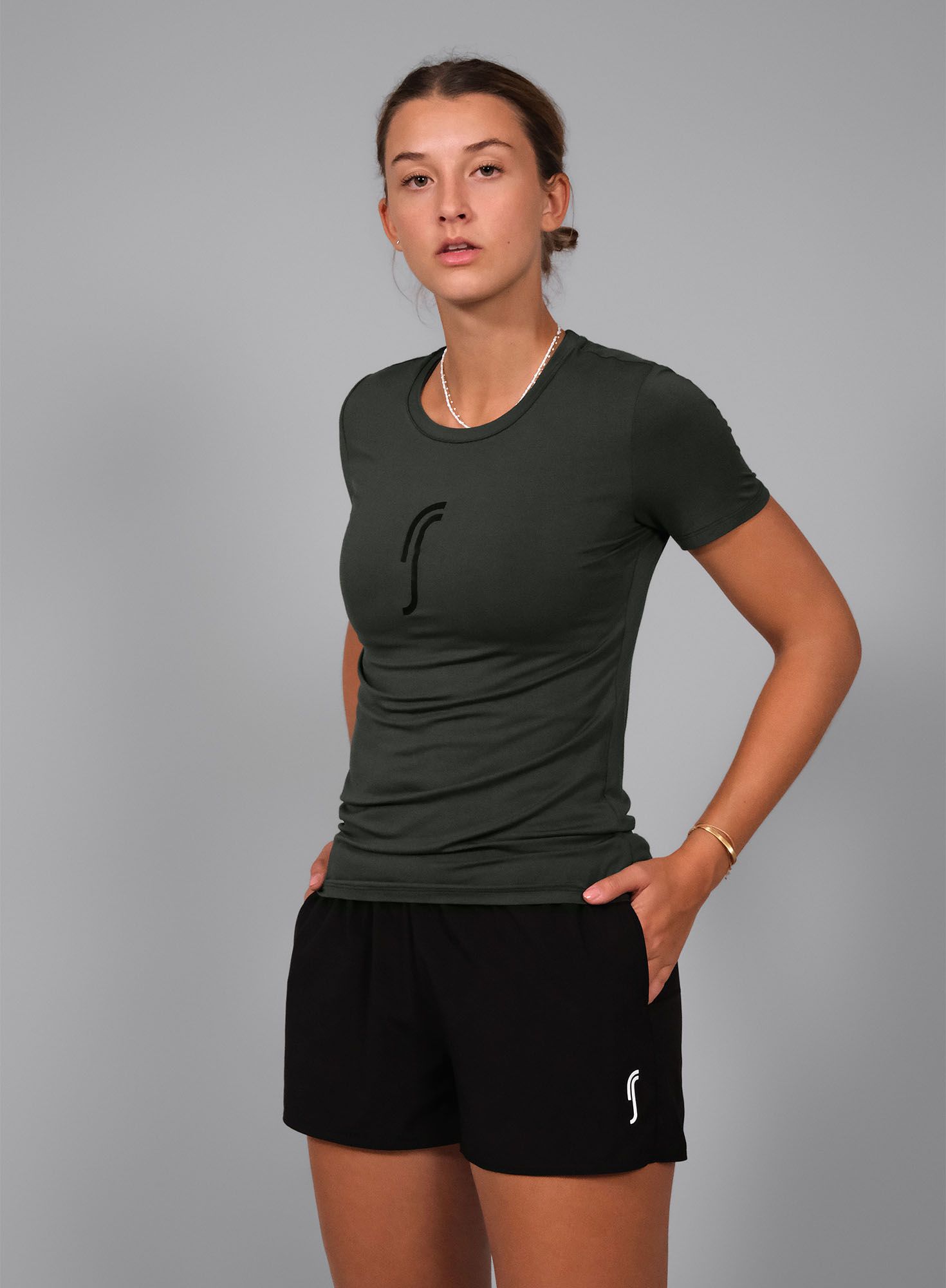 RS Women's modal T-Shirt, Deep Green XS