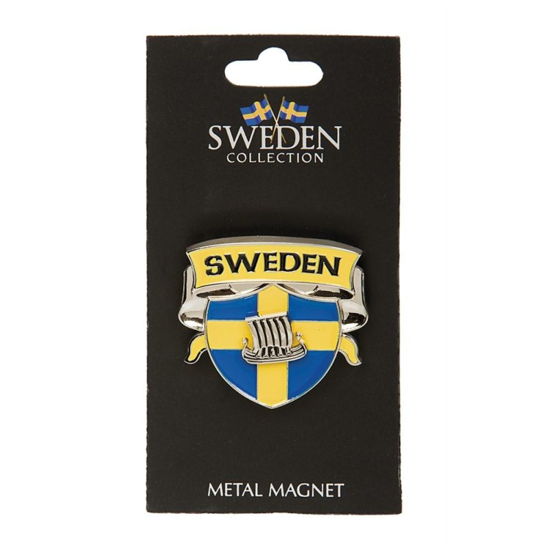 Magnet Souvenir Sköld Vikingskepp