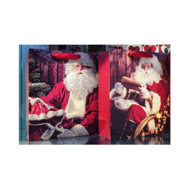 Presentpåse Vin Tomte 2-pack 37x12 cm