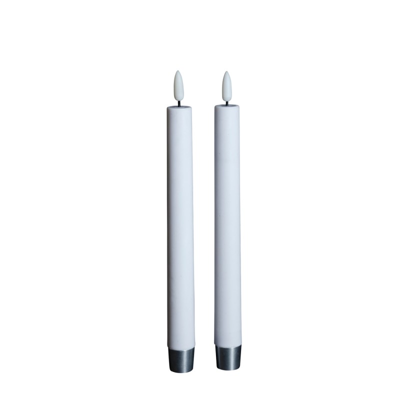 Rustikljus Ljus LED vitt timer 2-pack 25 cm