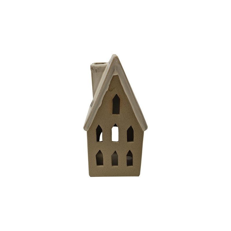 Lykta Hus Beige 20 cm