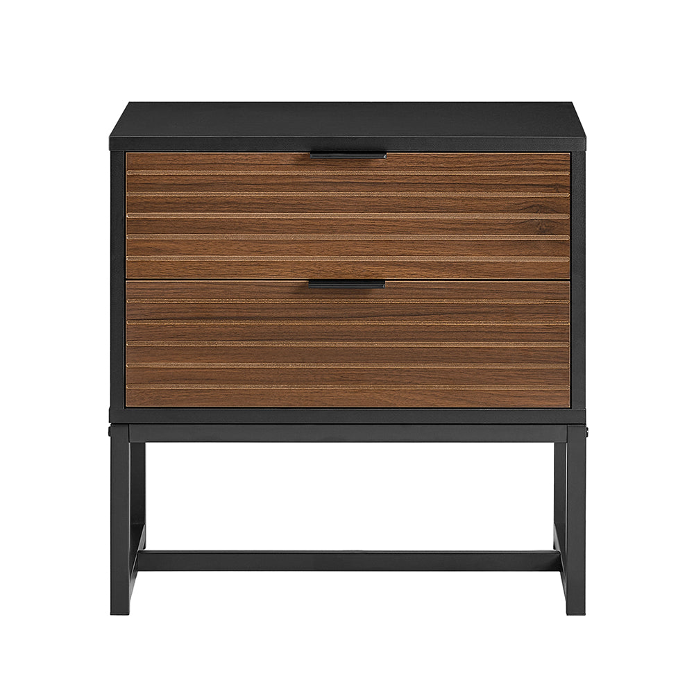 Nattduksbord med 2 lådor Soffbord Sidobord Sängbord FBT156-BR