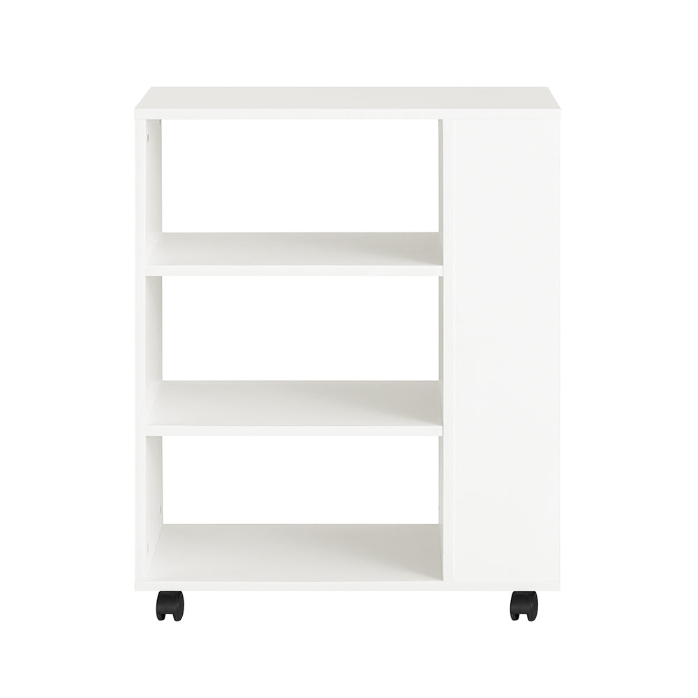 Soffbord,Förvaringsbord,med hjul,vit,FBT68-W