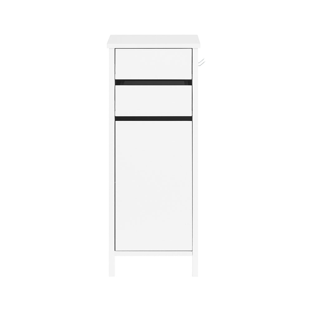 Nattduksbord med 2 lådor Soffbord Sidobord Sängbord FWT108-W