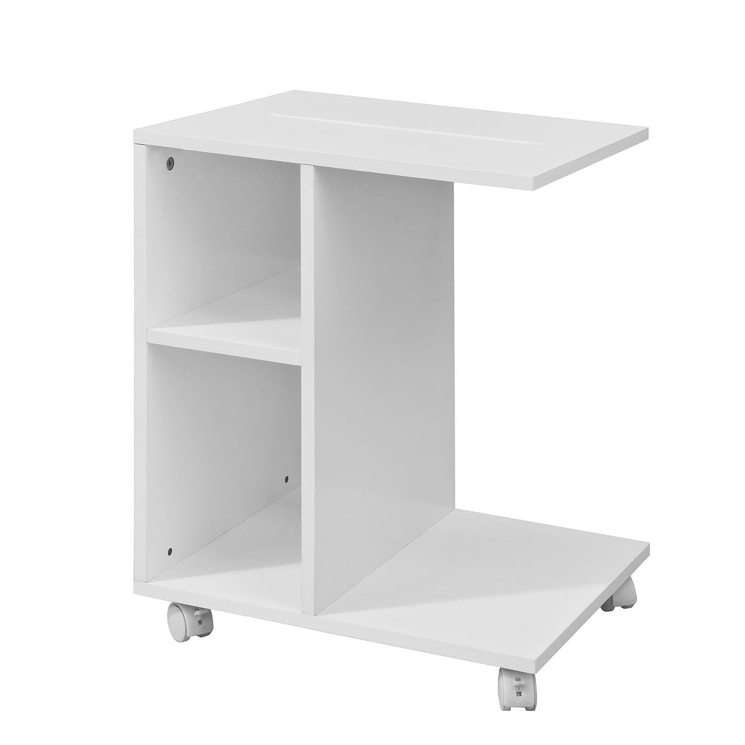 Soffbord med hjul Vardagsrumsbord Laptopbord, FBT48-W