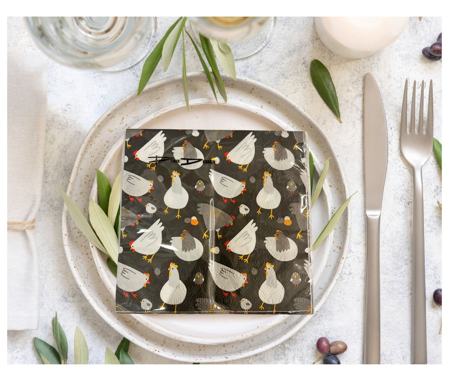 Servetter Tupp modern 33x33 20-pack