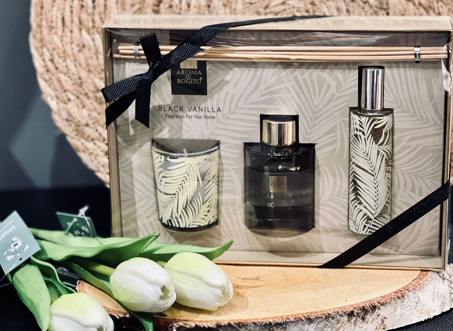 Aromaset Doftpinnar Rumsspray Doftljus Black Tabac