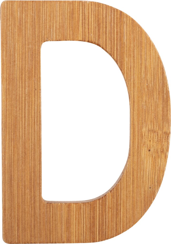 Väggdekoration - Bokstav - D