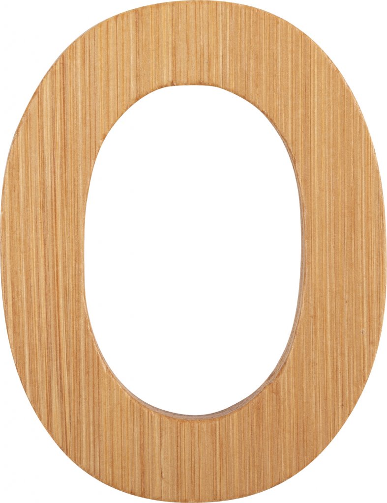Väggdekoration - Bokstav - O