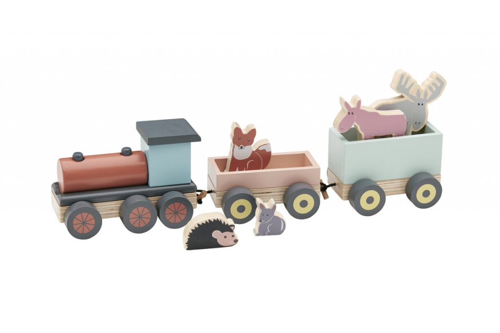 Leksakståg med djur, Kids Concept