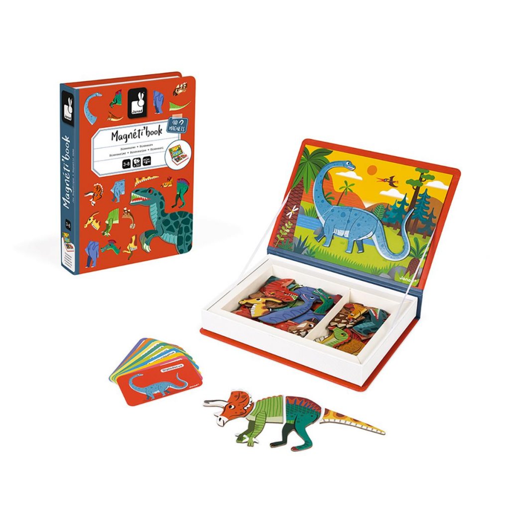 Magnetbok - Dinosaurier - Janod