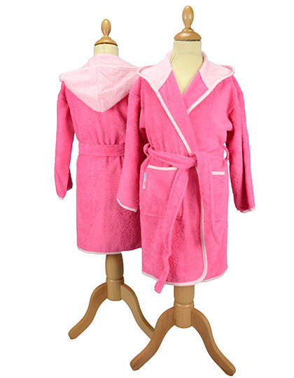 Barnbadrock med namn, Pink/Rosa