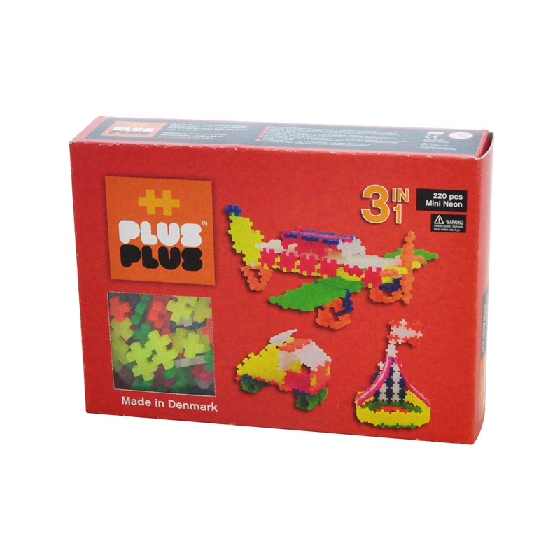 Plus Plus - Mini 220-bitar Neon
