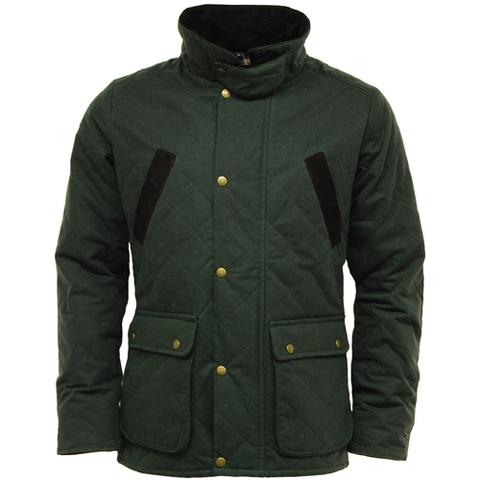 Quiltad vaxjacka Olive Oxford - Game