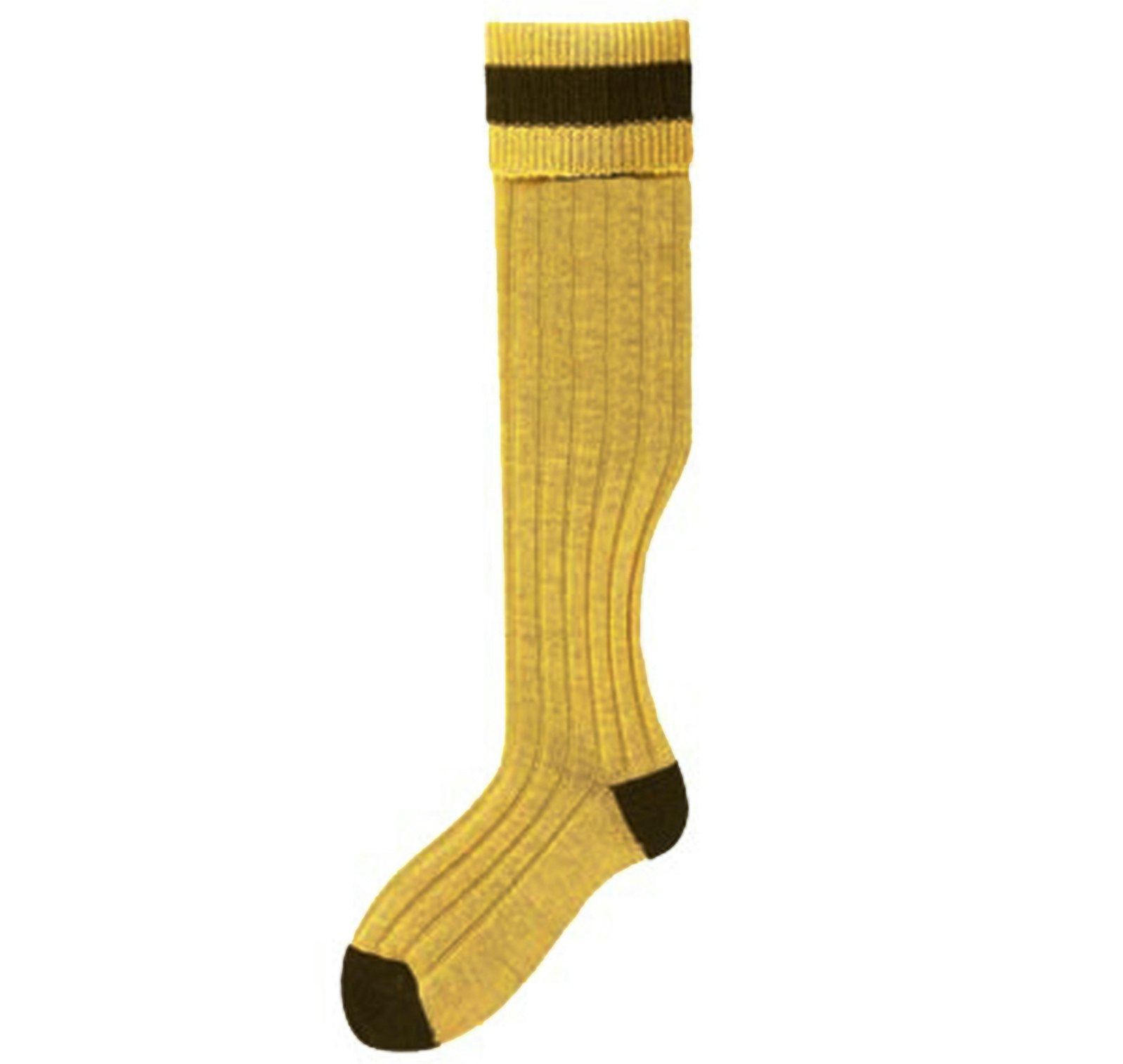 Varm knästrumpa Mustard/Olive - Bisley