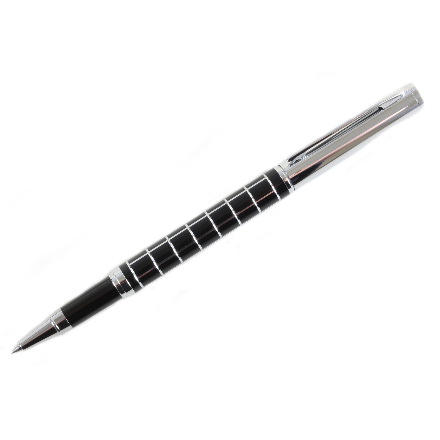 Rollerballpenna Svart/Chrome - David Aster