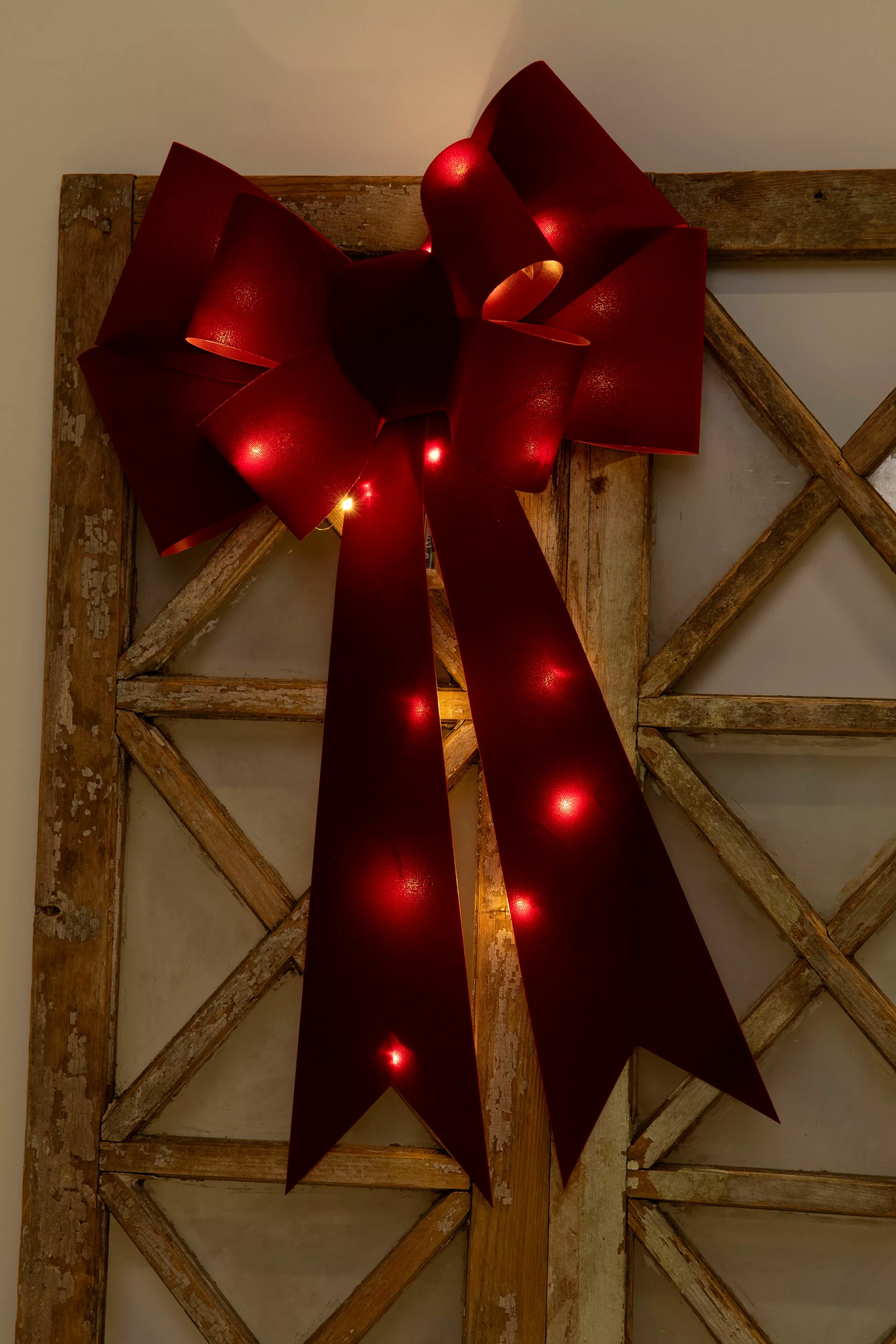 Rosett Röd Led 2AA
