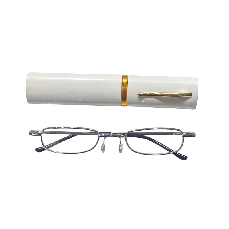 Duga Läsglasögon 2.5 med fodral silver