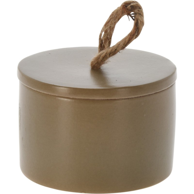 Ljus Beige Keramikburk med lock